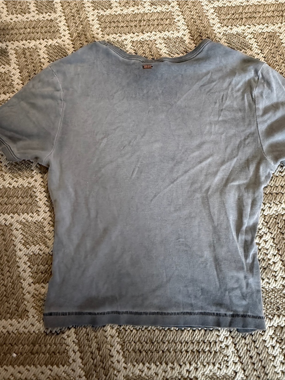 PINK Victoria's Secret Heather Gray Crew Neck Tee - Picture 3 of 4